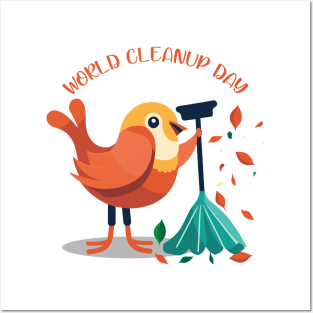 world clean up day Posters and Art